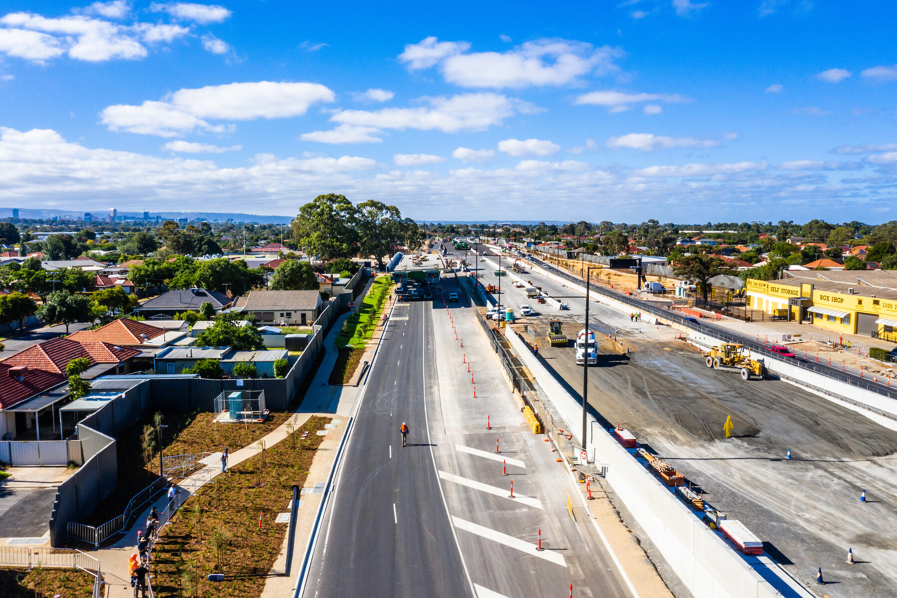 Regency Road to Pym Street Project, as part of the North South Corridor South Road Superway, construction by MCD / Bardavcol, Adelaide, Australia - images taken on 7 Jan 2021