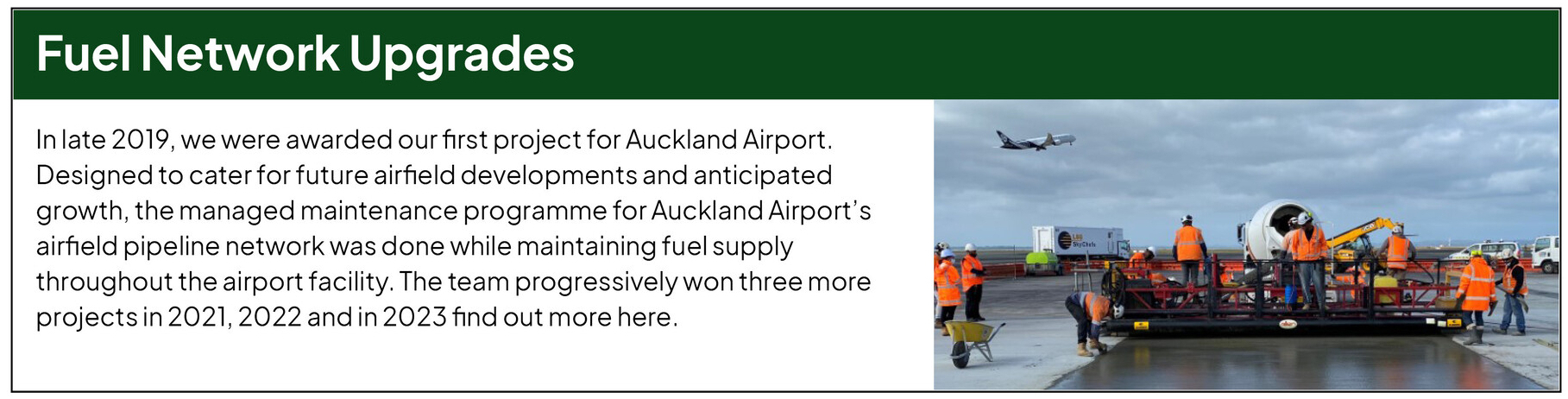Website sliders Airport