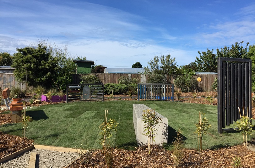 sensory garden almost finished