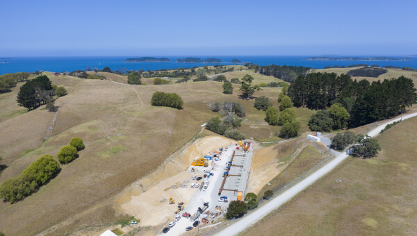 Snells Algies wastewater pipe and outfall construction