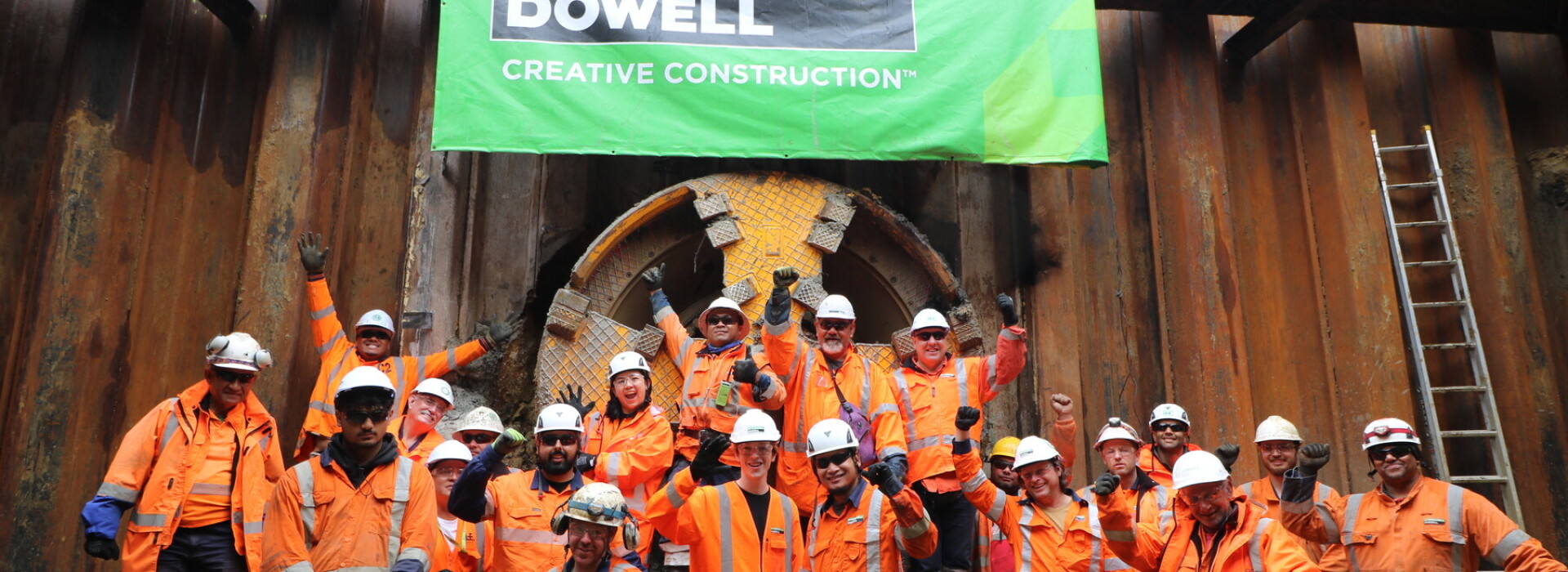 Aroha successfully tunnels through on Corban Reserve 