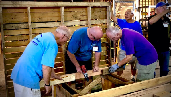 Building bandicoot shelters with the Men's Shed