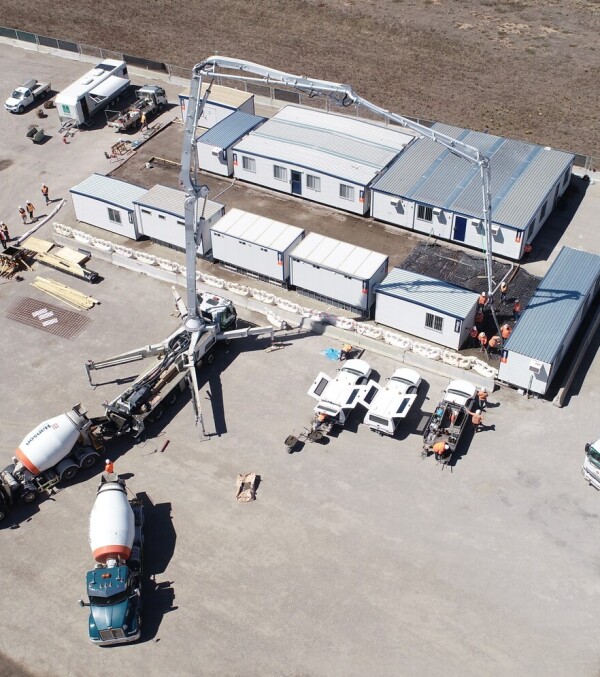 Lowering emissions using calcined clay concrete