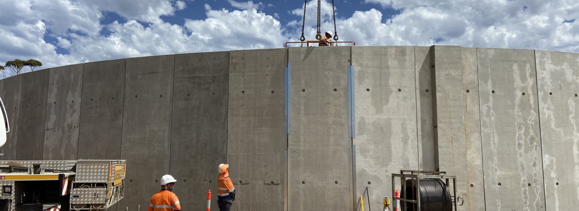 Saving 75 per cent construction time with pre-cast water tanks