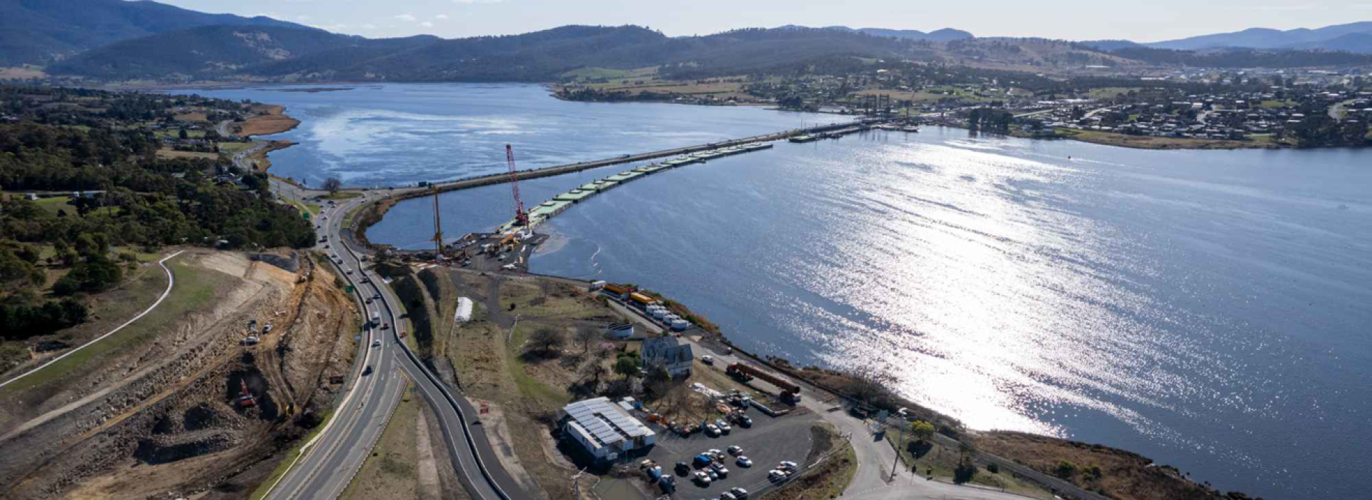 New Bridgewater Bridge - August flyover