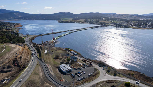 New Bridgewater Bridge - August flyover