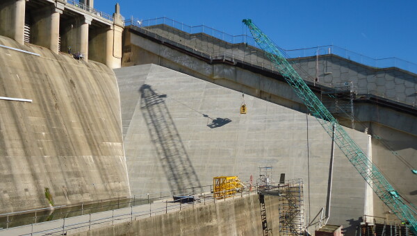 Hume Dam Southern Training Wall Buttress