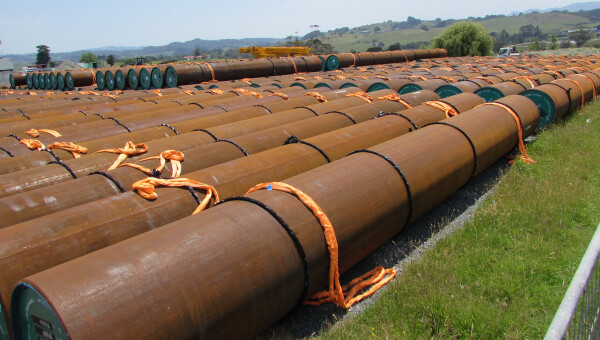 Snells Algies wastewater pipe and outfall construction