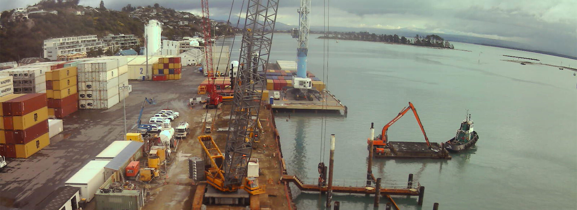 Permanent Tubular Piles Installation starts at Port Nelson Main Wharf Redevelopment. 
