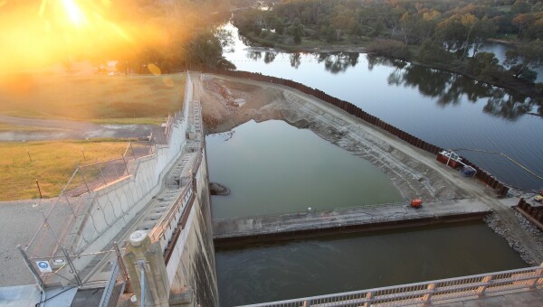 Hume Dam Southern Training Wall Buttress